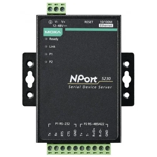 NPort 5230 2-портовый асинхронный сервер RS-232 + RS-422/485 в Ethernet MOXA NPort 5230 2-портовый асинхронный сервер RS-232 + RS-422/485 в Ethernet MOXA
